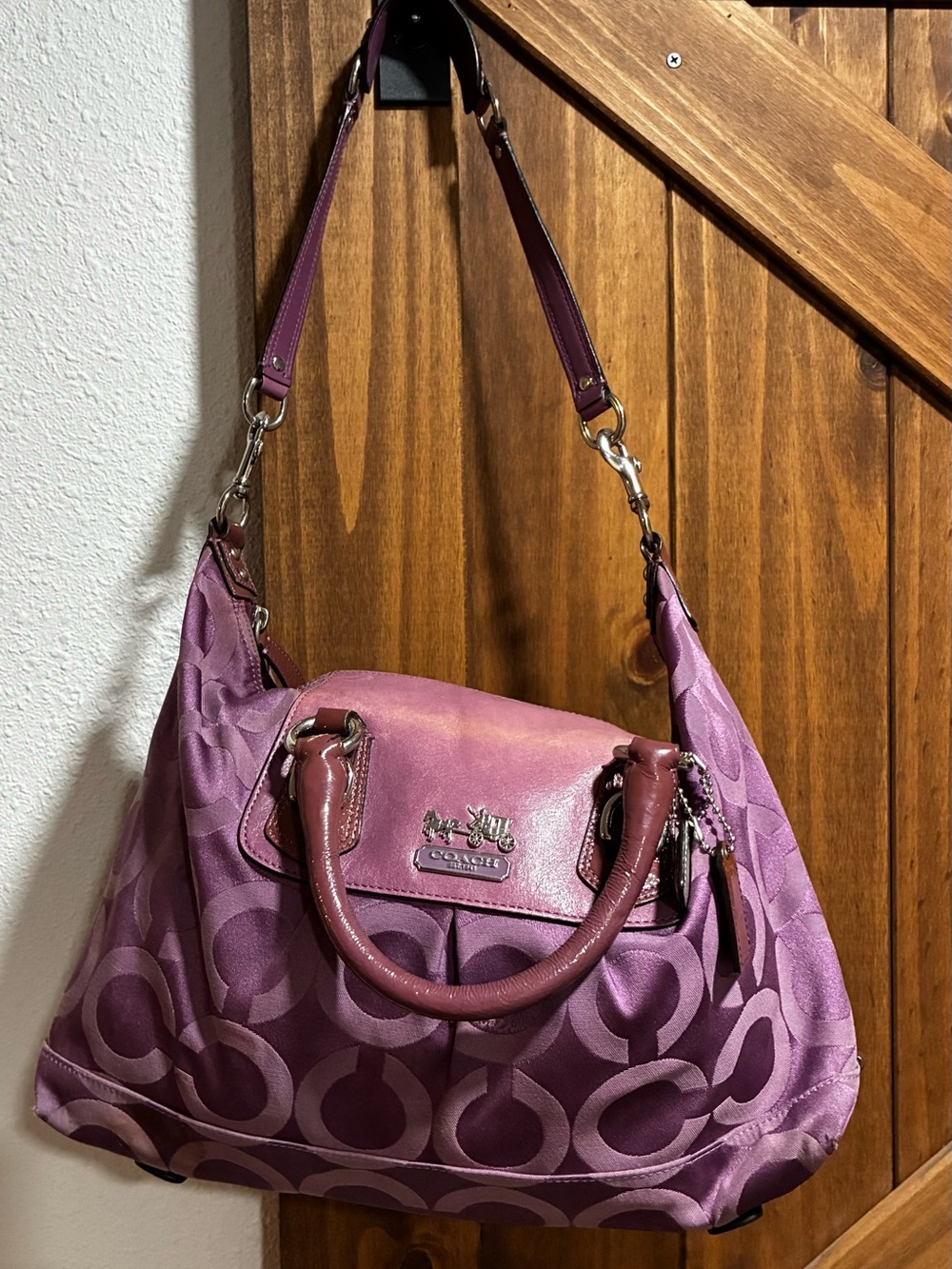 COACH PURPLE SABRINA SATCHEL Shoulder Bag